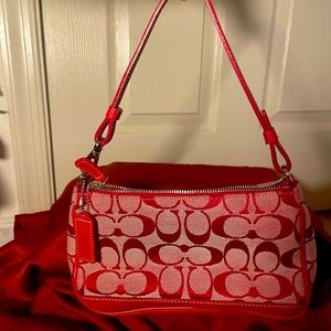 Mini Red Coach bag